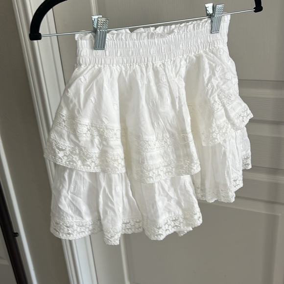 NWT American Eagle White Ruffle Mini Skort Size XS - Picture 4 of 7